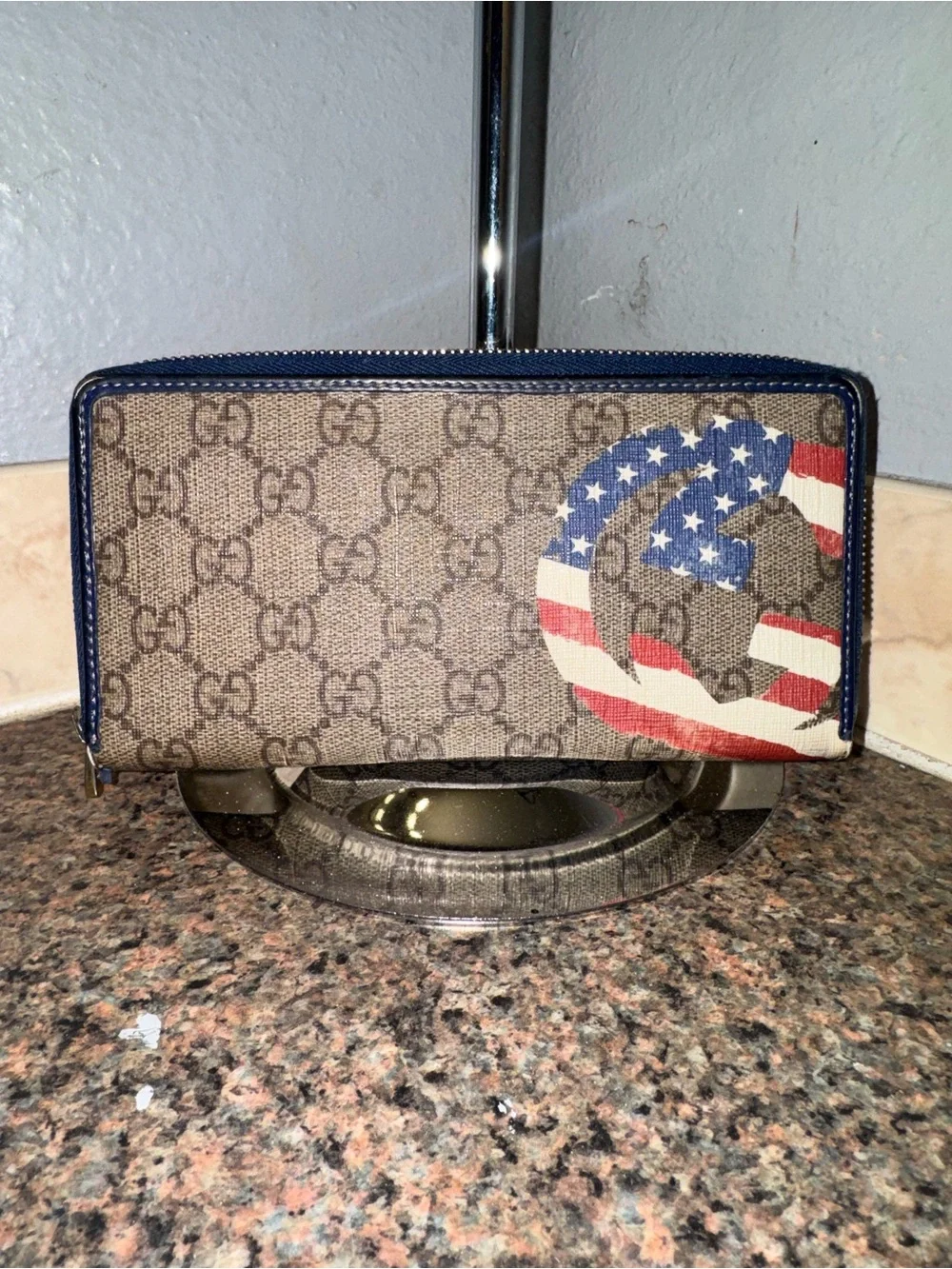 Gucci USA Flag Zip-Around Long Wallet 🇺🇸 authentic/limited edition